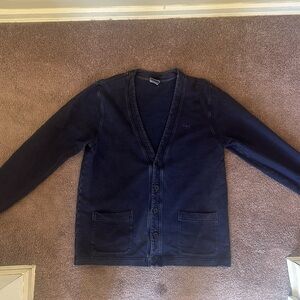 Lacoste Blue Cardigan Size 5 “Medium” Euro 40